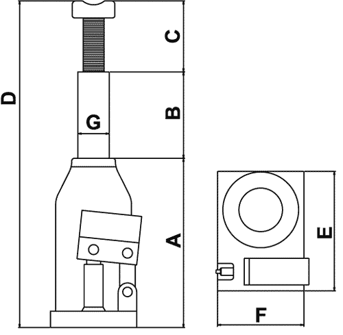 CP81030_drawing.gif CP81030 Potkrik 3 Ton - Afbeelding 2