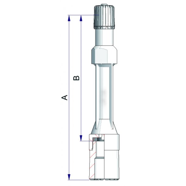 Hard kunststof verlengstukken 111 mm 100 stuks (lange rok)