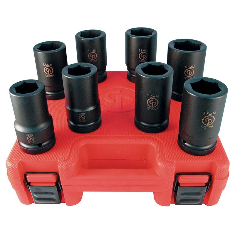 SS818D Krachtdoppen set 1″ 8-delig